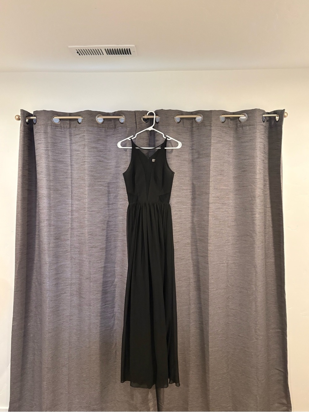 Dress the Population Black Maxi Dress with V-Neck